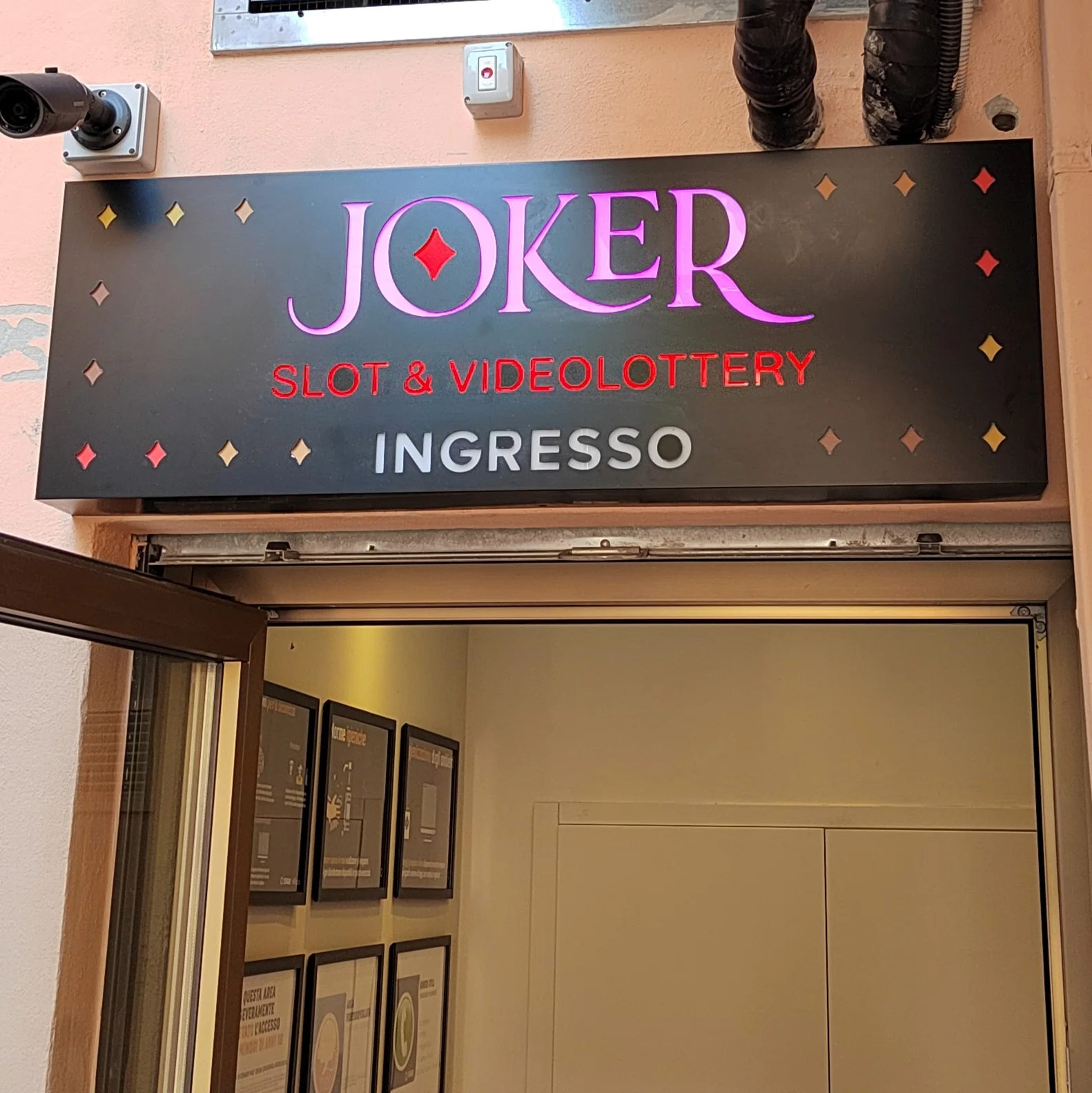 Insegna luminosa Joker Slot e Videolottery