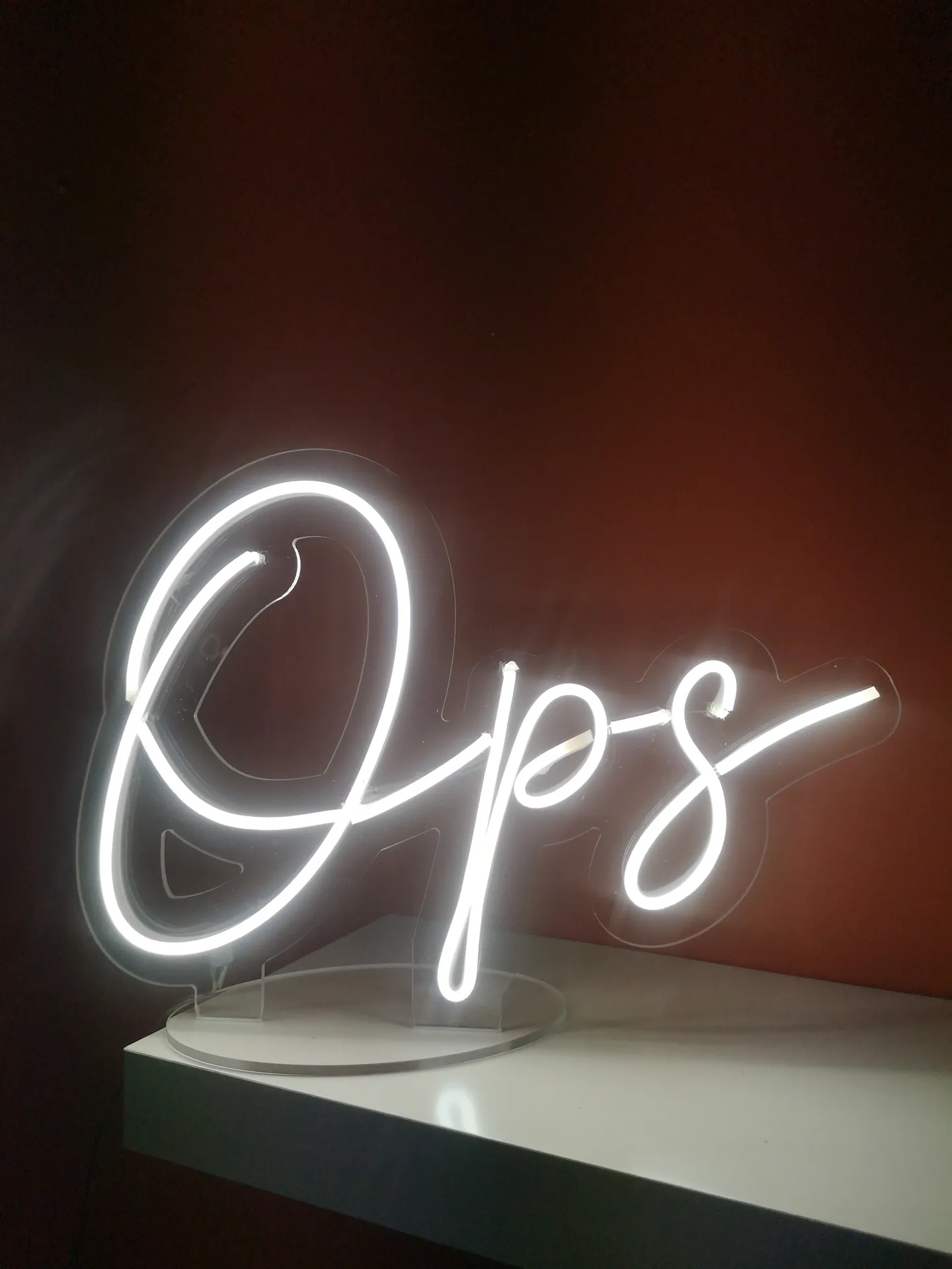 Elemento luminoso Neon LED da appoggio
